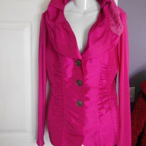 TEMPO PARIS BARBIECORE PINK JACKET/BLAZER. SIZE MED.